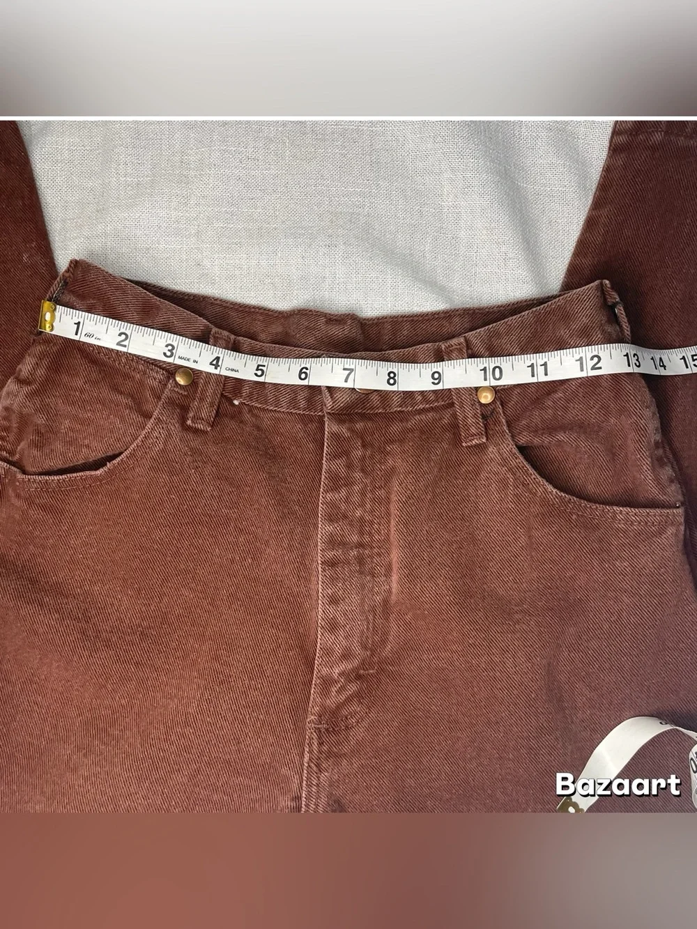 Vintage Wrangler Women’s Cowboy Cut Rust Colored High Waisted Western Jeans - Picture 11 of 13